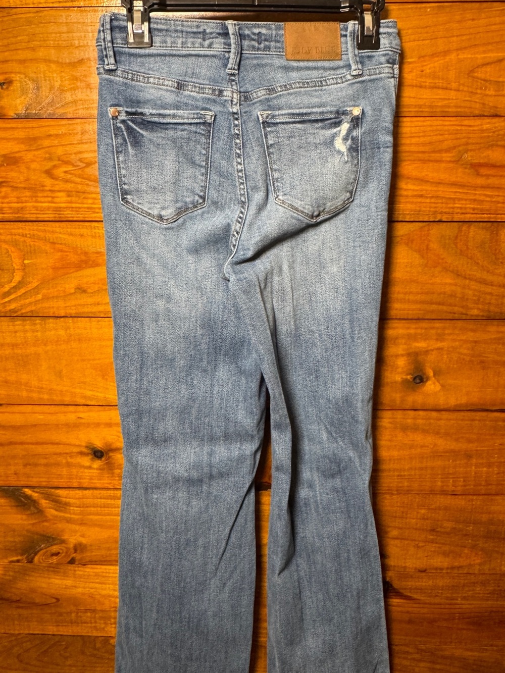 Judy Blue Medium Wash Distressed Flare Jeans - Picture 4 of 4